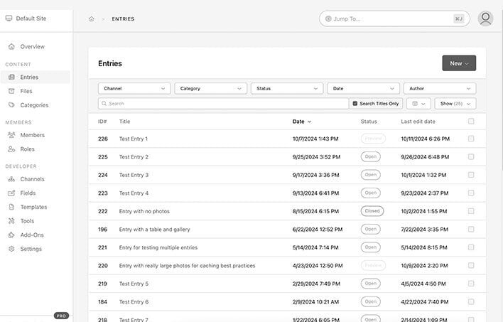 Expressionengine upgrades control panel